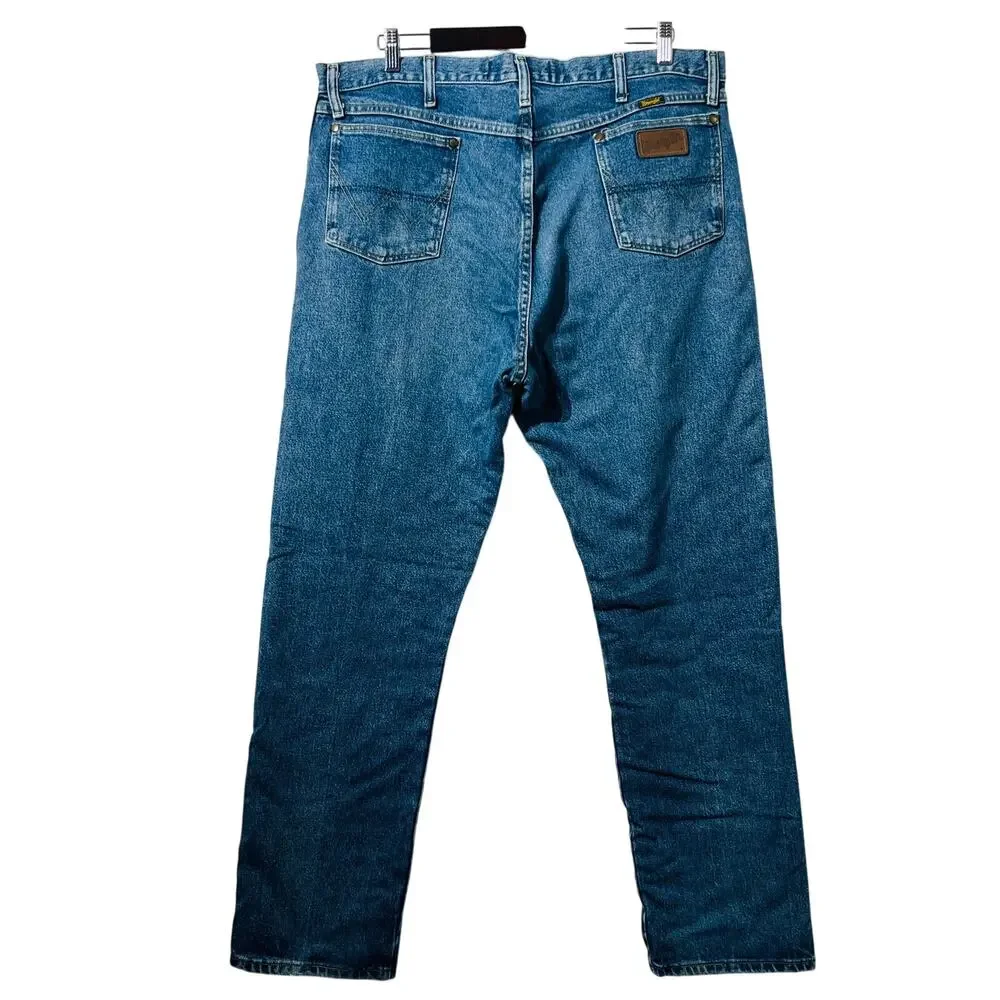 Wrangler George Strait Jeans Mens 40X34 Blue Denim Pants Cowboy Cut Western Work